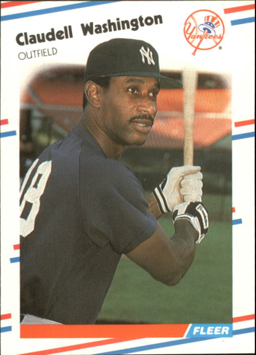 1988 Fleer Glossy #225 Claudell Washington