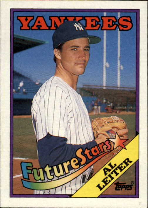 1988 Topps #18A Al Leiter ERR/Photo actually/Steve George,/right ear visible