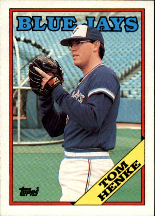  1987 Topps Baseball #510 Tom Henke Toronto Blue Jays