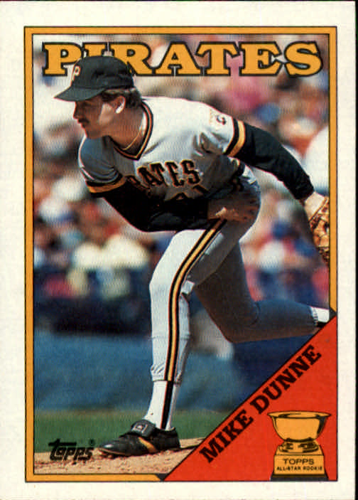 1988 Topps #619 Mike Dunne/Inconsistent design,/black name on front