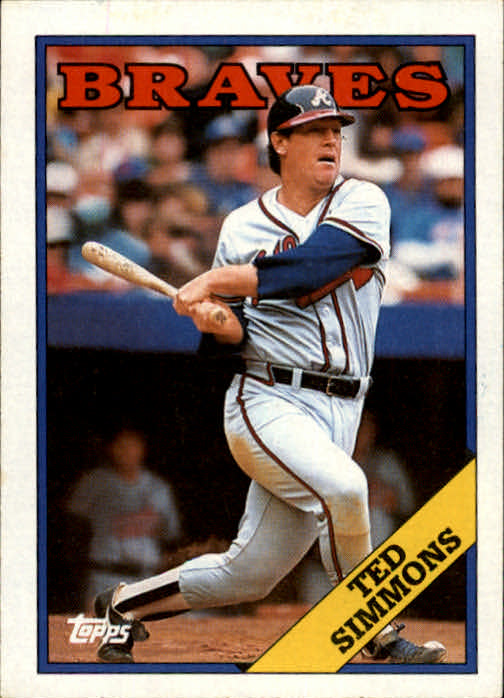 1988 Topps #791 Ted Simmons - Braves - NM-MT