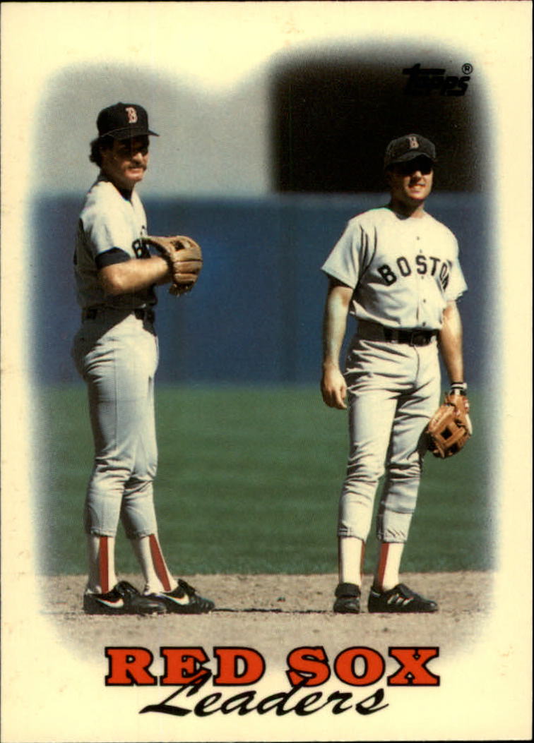 1988 Topps Tiffany #21 Red Sox TL/Wade Boggs and/Spike Owen