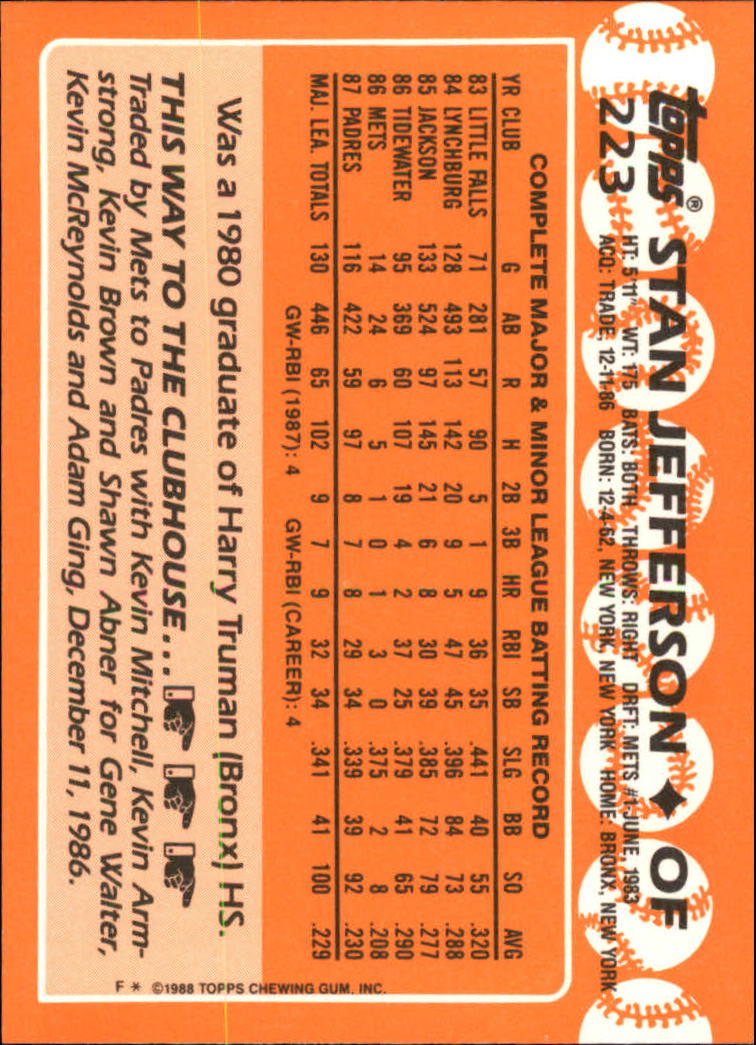 A8983- 1988 Topps Tiffany Baseball Karten 201-400 -du Pick- 15 + Gratis US - Bild 47 von 385