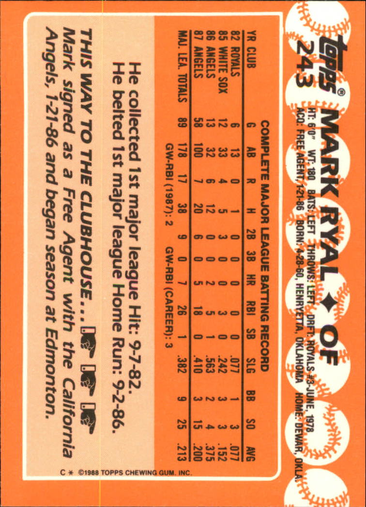 A8983- 1988 Topps Tiffany Baseball Karten 201-400 -du Pick- 15 + Gratis US - Bild 87 von 385