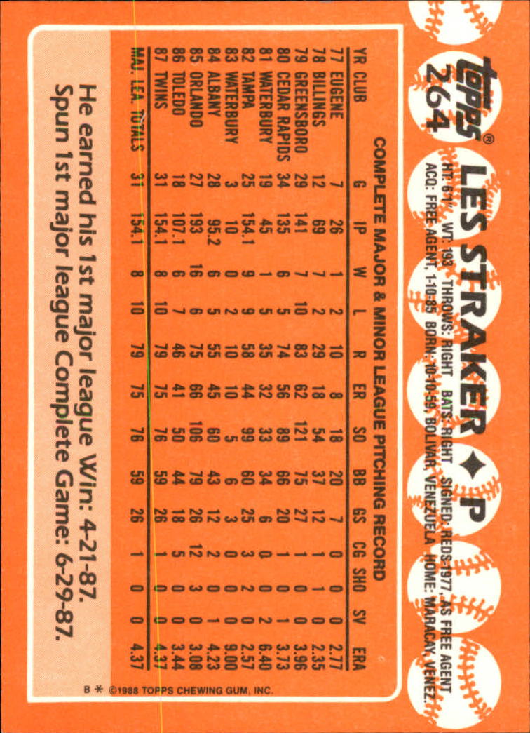 A8983- 1988 Topps Tiffany Baseball Karten 201-400 -du Pick- 15 + Gratis US - Bild 124 von 385