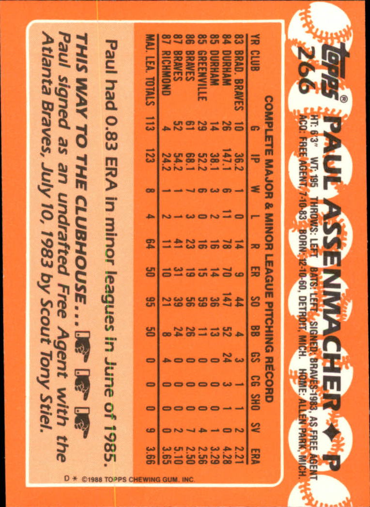 A8983- 1988 Topps Tiffany Baseball Karten 201-400 -du Pick- 15 + Gratis US - Bild 128 von 385