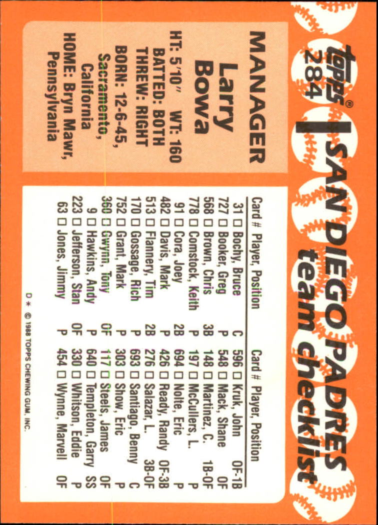 A8983- 1988 Topps Tiffany Baseball Karten 201-400 -du Pick- 15 + Gratis US - Bild 162 von 385