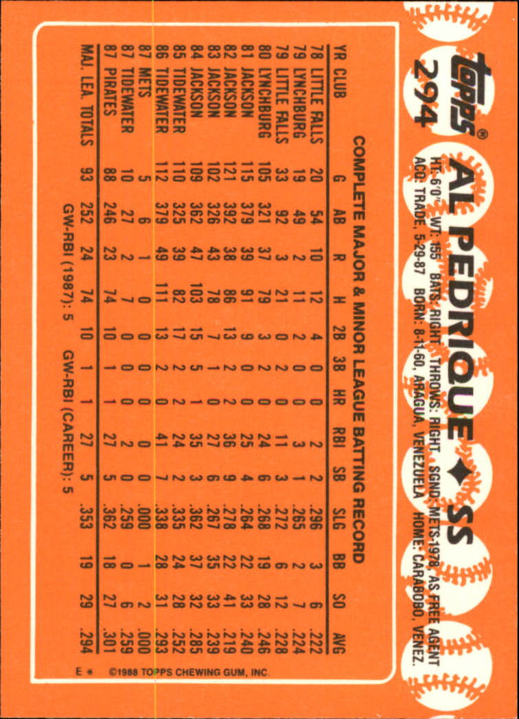 A8983- 1988 Topps Tiffany Baseball Karten 201-400 -du Pick- 15 + Gratis US - Bild 180 von 385
