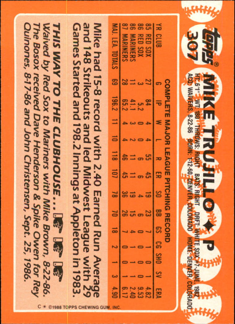 A8983- 1988 Topps Tiffany Baseball Karten 201-400 -du Pick- 15 + Gratis US - Bild 205 von 385