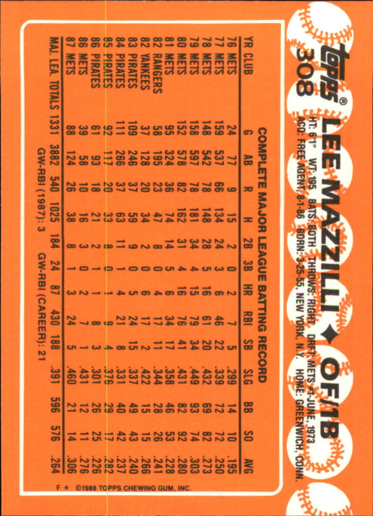 A8983- 1988 Topps Tiffany Baseball Karten 201-400 -du Pick- 15 + Gratis US - Bild 207 von 385
