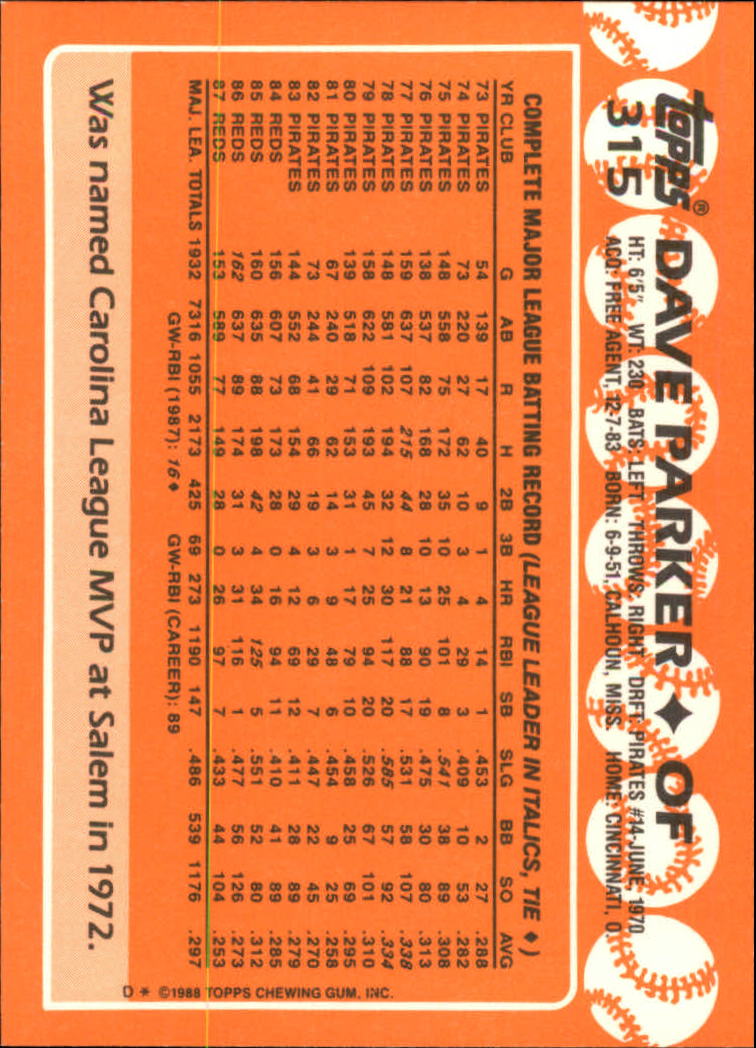 A8983- 1988 Topps Tiffany Baseball Karten 201-400 -du Pick- 15 + Gratis US - Bild 221 von 385