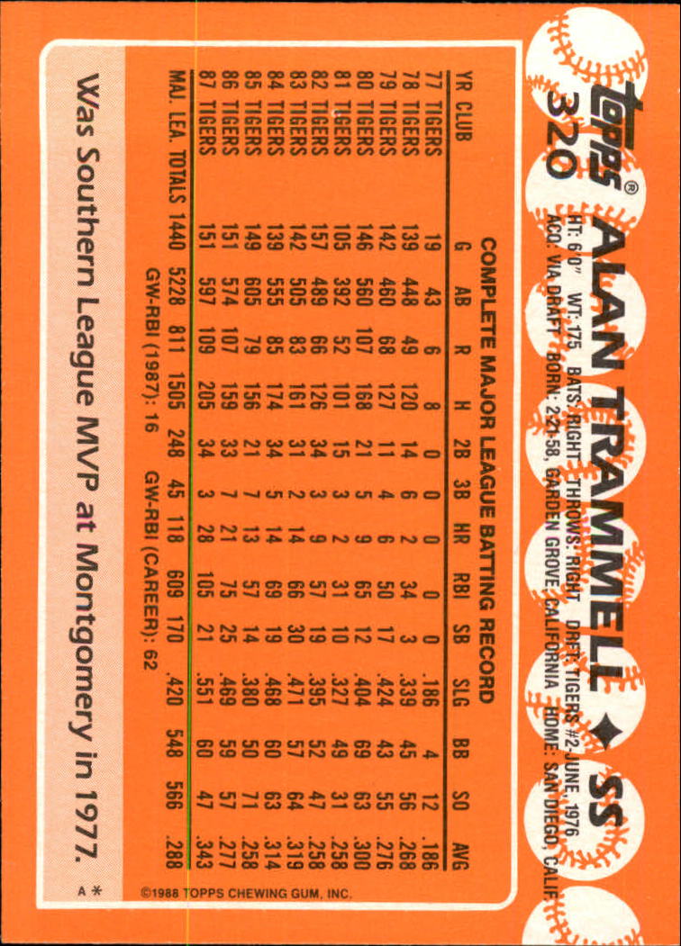 A8983- 1988 Topps Tiffany Baseball Karten 201-400 -du Pick- 15 + Gratis US - Bild 229 von 385