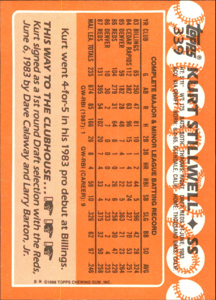 A8983- 1988 Topps Tiffany Baseball Cards 201-400 -You Pick- 15+ FREE US SHIP - Picture 238 of 330