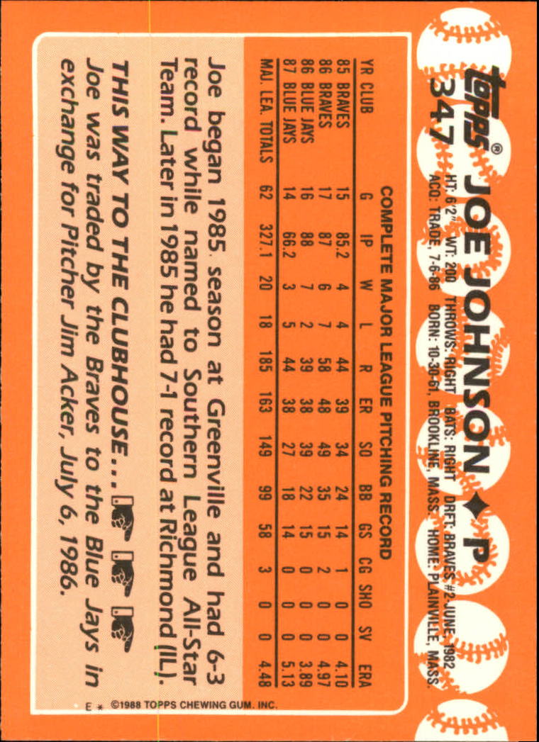 A8983- 1988 Topps Tiffany Baseball Cards 201-400 -You Pick- 15+ FREE US SHIP - Picture 252 of 330