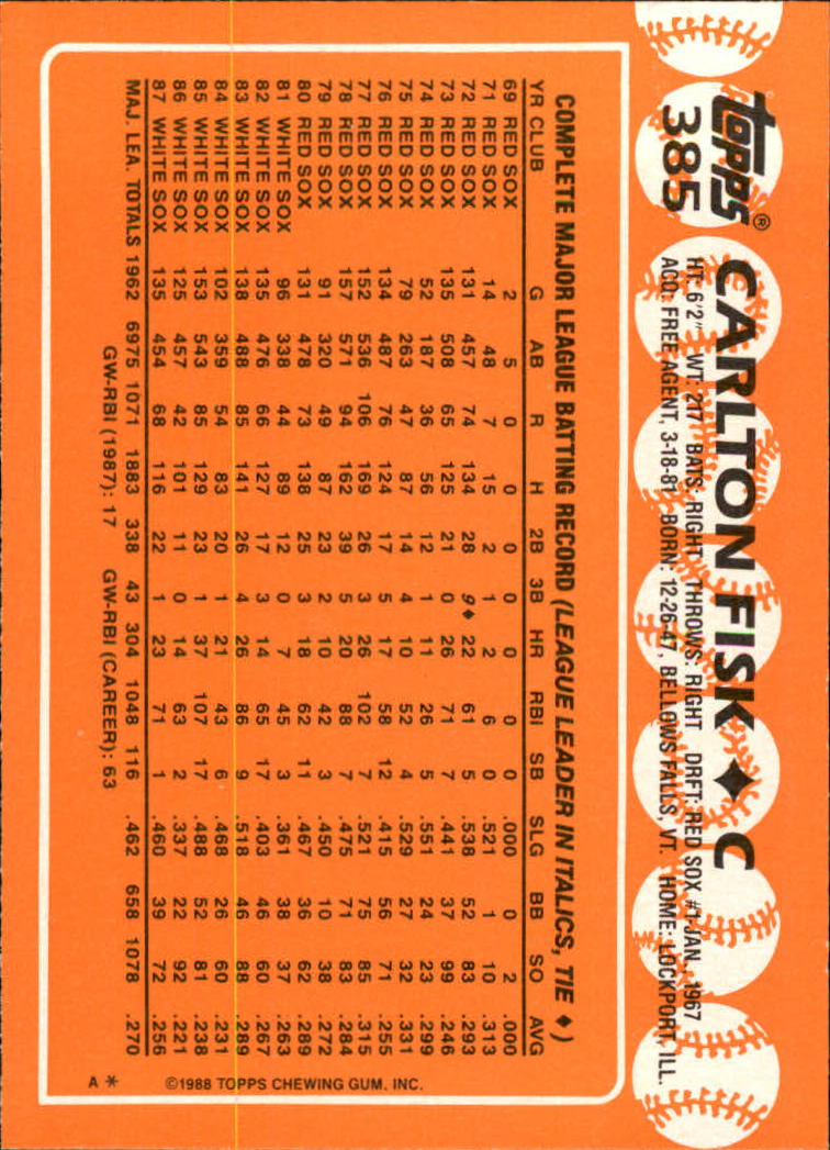 A8983- 1988 Topps Tiffany Baseball Karten 201-400 -du Pick- 15 + Gratis US - Bild 355 von 385