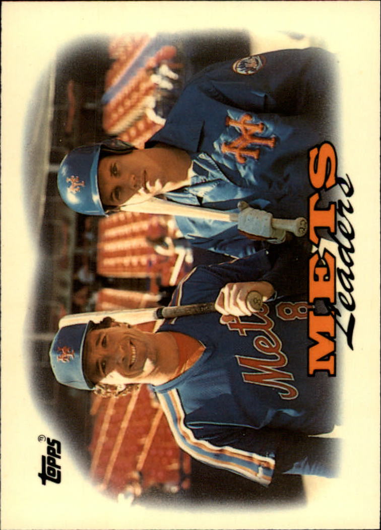 1988 Topps Tiffany #579 Mets TL/Gary Carter and/Kevin McReynolds