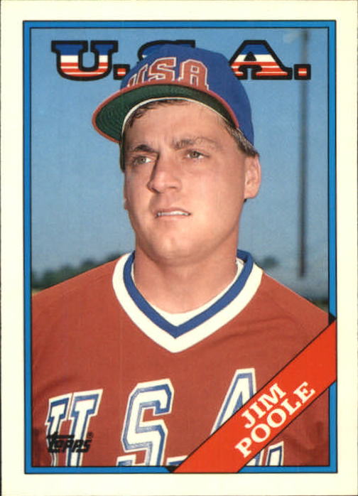 1988 Topps Traded Tiffany #88T Jim Poole OLY