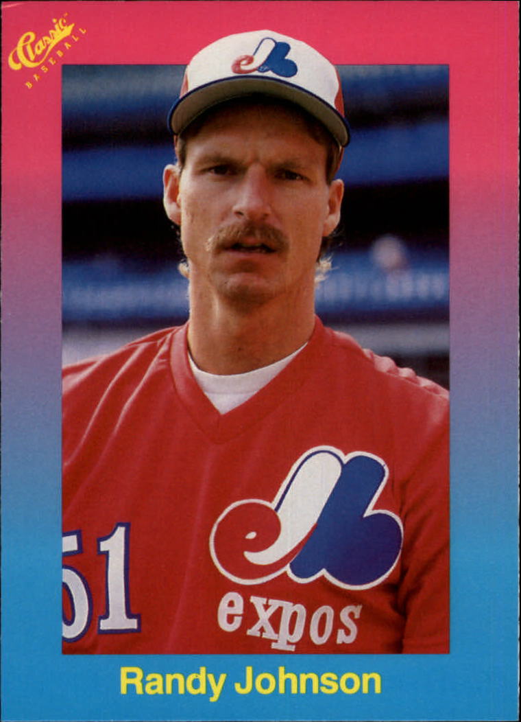 Randy Johnson baseball card (Montreal Expos Mariners Diamondbacks) 1989  Score #645 Rookie at 's Sports Collectibles Store