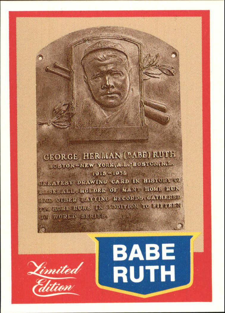 1989 CMC Ruth #20 Babe Ruth/Hall of Fame Plaque