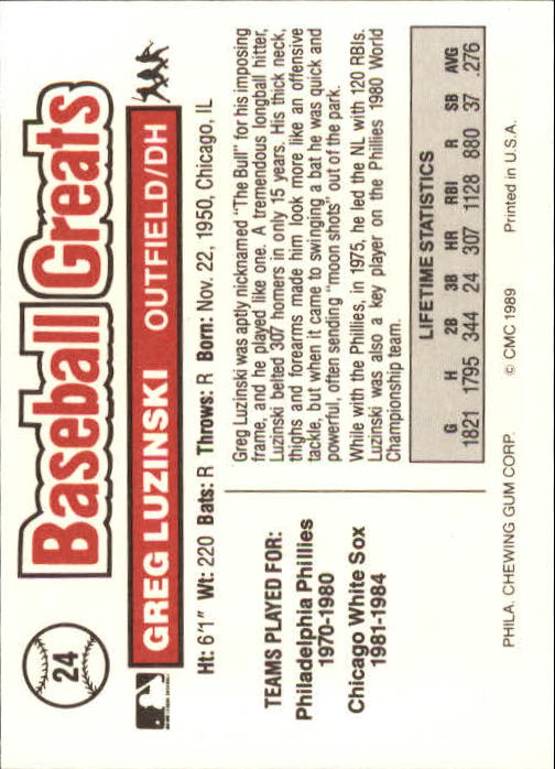 B3453- 1989 Swell Baseball Greats Card #s 1-135 -You Pick- 15+ FREE US SHIP - Picture 49 of 263