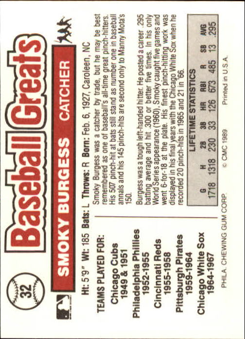 B3453- 1989 Swell Baseball Greats Card #s 1-135 -You Pick- 15+ FREE US SHIP - Picture 65 of 263