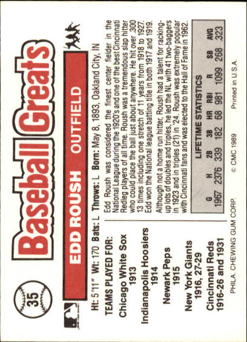 B3453- 1989 Swell Baseball Greats Card #s 1-135 -You Pick- 15+ FREE US SHIP - Picture 71 of 263