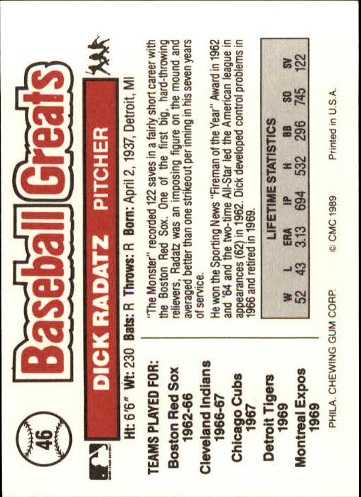 B3453- 1989 Swell Baseball Greats Card #s 1-135 -You Pick- 15+ FREE US SHIP - Picture 93 of 263