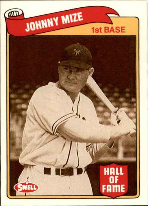 1989 Swell Baseball Greats #55 Johnny Mize