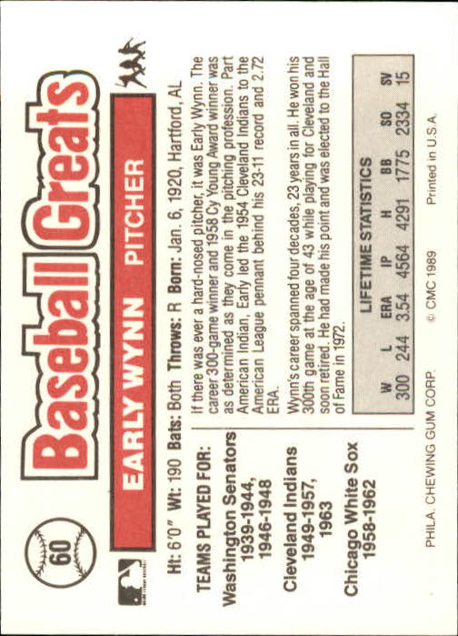 B3453- 1989 Swell Baseball Greats Card #s 1-135 -You Pick- 15+ FREE US SHIP - Picture 119 of 263
