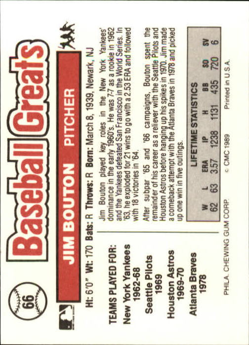 B3453- 1989 Swell Baseball Greats Card #s 1-135 -You Pick- 15+ FREE US SHIP - Picture 129 of 263