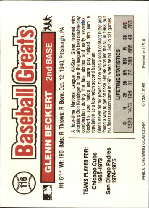 B3453- 1989 Swell Baseball Greats Card #s 1-135 -You Pick- 15+ FREE US SHIP - Picture 227 of 263