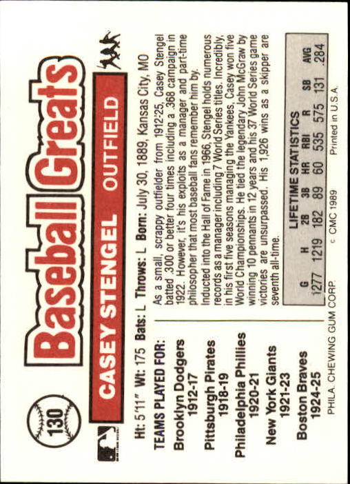 B3453- 1989 Swell Baseball Greats Card #s 1-135 -You Pick- 15+ FREE US SHIP - Picture 255 of 263