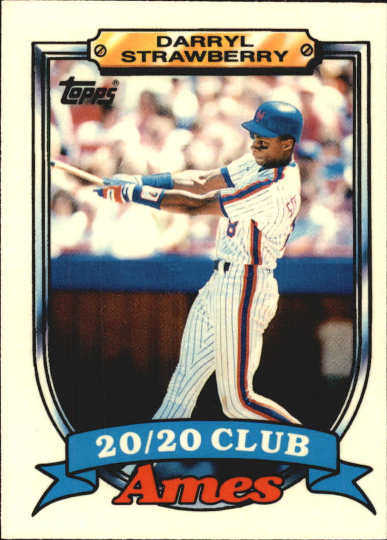 1988 Star Strawberry Glossy #2 Darryl Strawberry/Minor League Stats - NM-MT