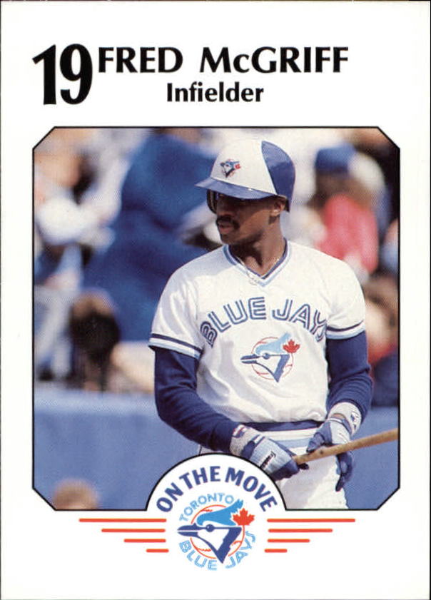 1989 Blue Jays Fire Safety #18 Fred McGriff