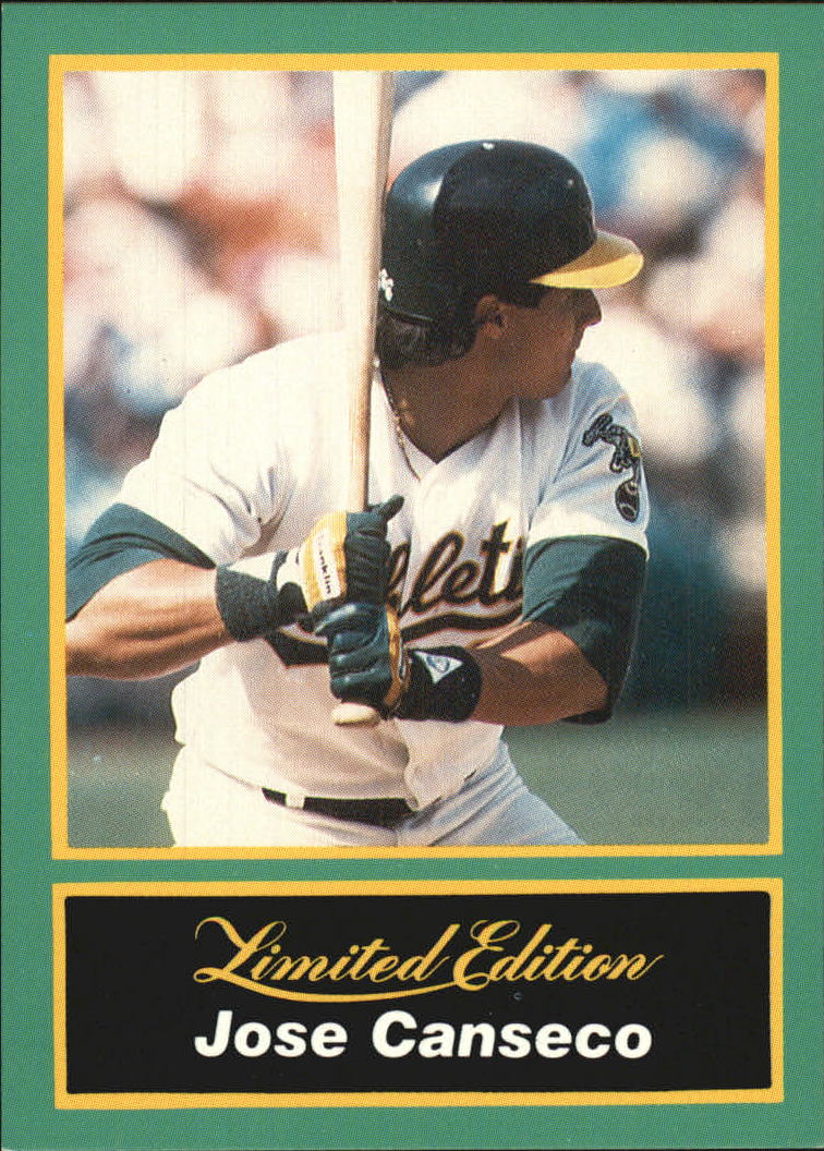 1989 CMC Canseco #9 Jose Canseco/Batting stance ready/for pitch