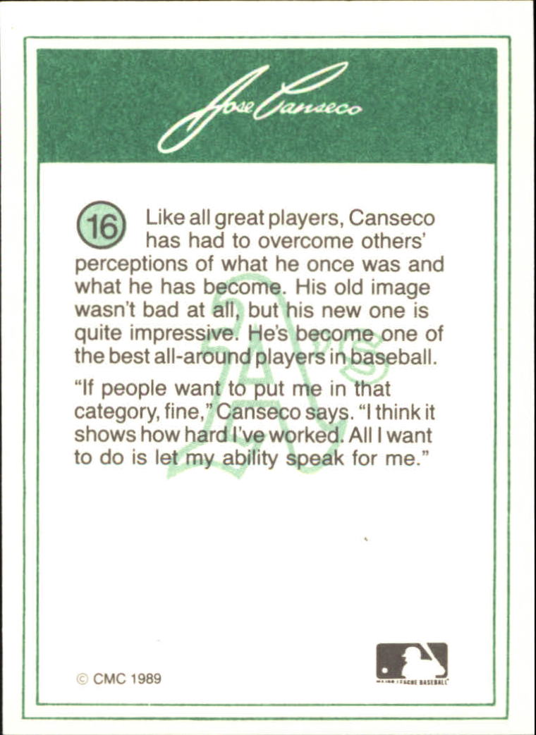 B7066- 1989 Cmc Canseco Jose Baseball Card # S 1-20 -du Pick- 15 + Free US - Bild 33 von 41
