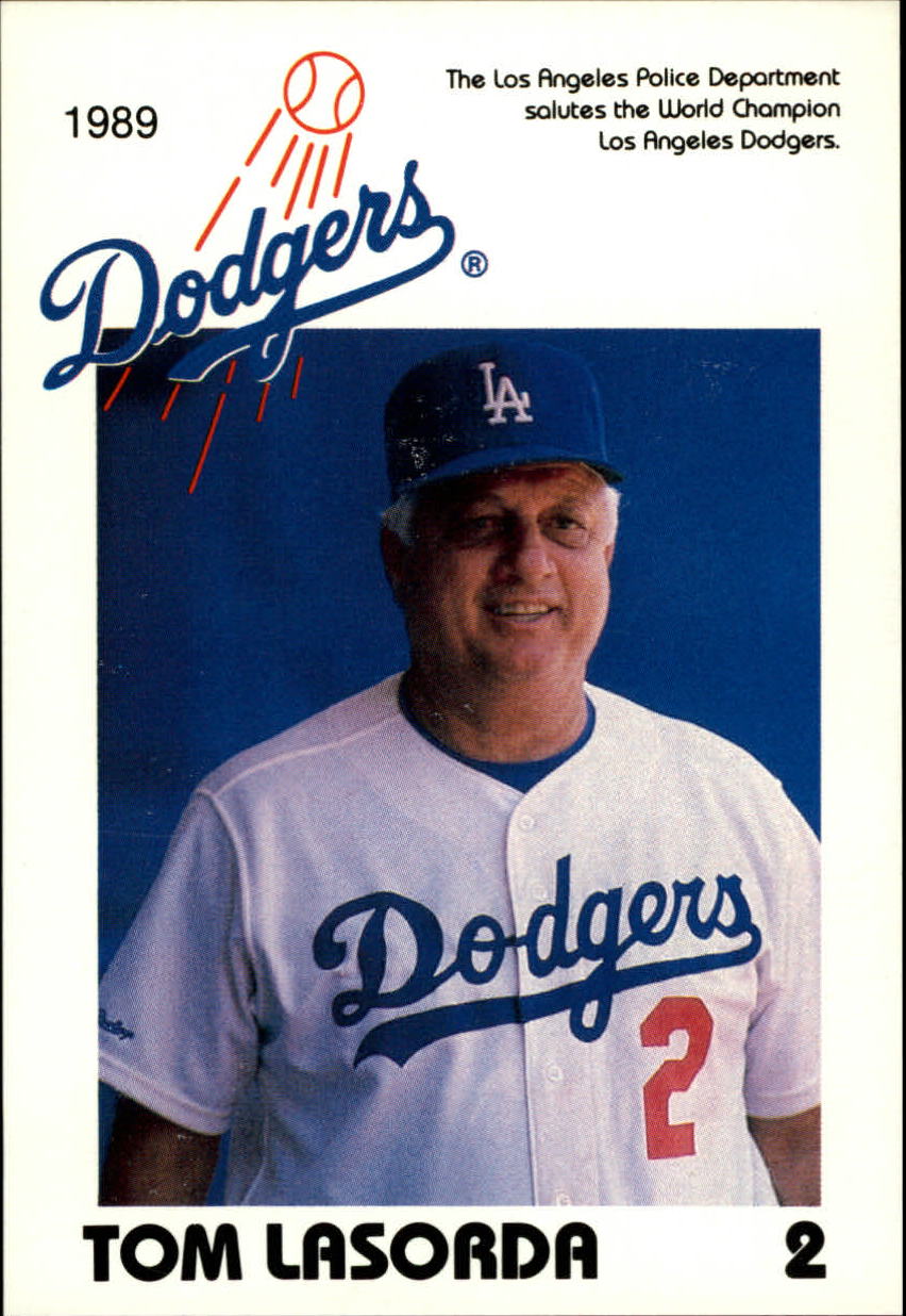 1989 Los Angeles Dodgers Police Baseball Card #1-30 - Choose Your Card ...