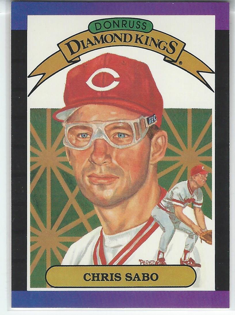 1989 Broder Type Blue Series 2 #2 Chris Sabo rookie card, Cincinnati Reds