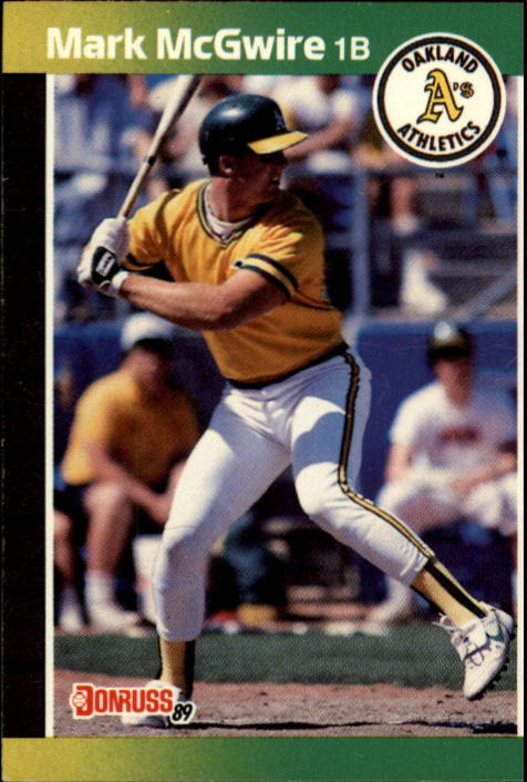 Mark Mcgwire Oakland Athletics 1989 Away Baseball Throwback 