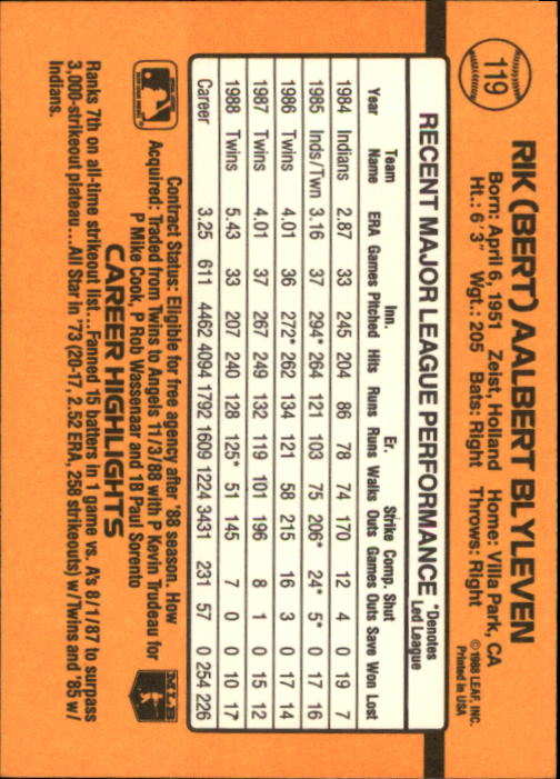 A9832- 1989 Donruss Baseball Cards 1-250 +Rookies -You Pick- 15+ FREE US SHIP - Picture 237 of 497