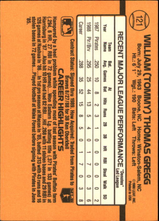 A9832- 1989 Donruss Baseball Cards 1-250 +Rookies -You Pick- 15+ FREE US SHIP - Picture 241 of 497
