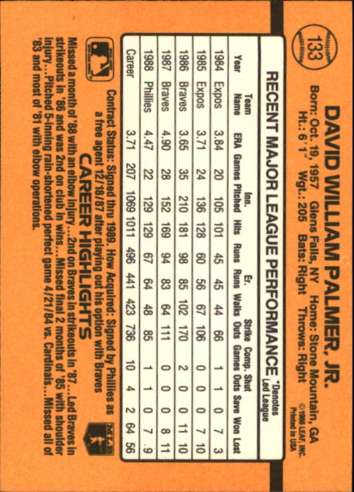 A9832- 1989 Donruss Baseball Cards 1-250 +Rookies -You Pick- 15+ FREE US SHIP - Picture 265 of 497