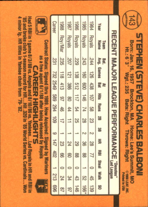 A9832- 1989 Donruss Baseball Cards 1-250 +Rookies -You Pick- 15+ FREE US SHIP - Picture 285 of 497