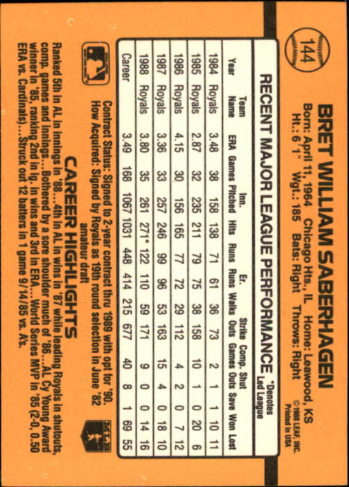 A9832- 1989 Donruss Baseball Cards 1-250 +Rookies -You Pick- 15+ FREE US SHIP - Picture 287 of 497