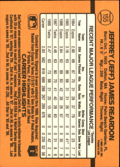 A9832- 1989 Donruss Baseball Cards 1-250 +Rookies -You Pick- 15+ FREE US SHIP - Picture 309 of 497