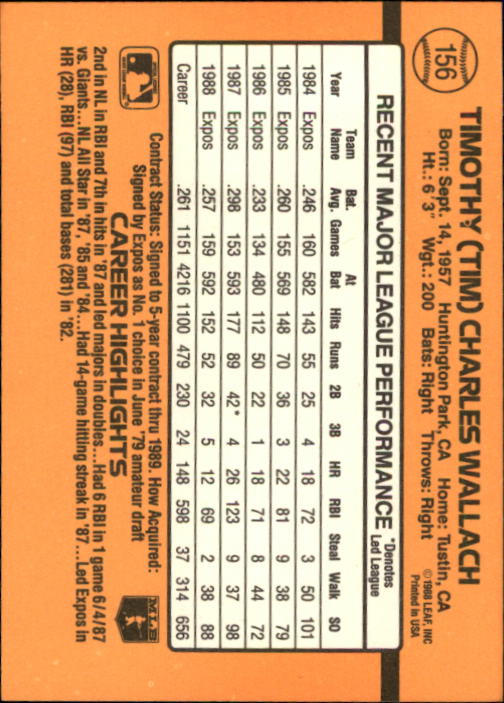 A9832- 1989 Donruss Baseball Cards 1-250 +Rookies -You Pick- 15+ FREE US SHIP - Picture 311 of 497