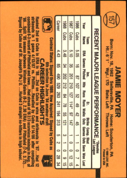 A9832- 1989 Donruss Baseball Cards 1-250 +Rookies -You Pick- 15+ FREE US SHIP - Picture 313 of 497