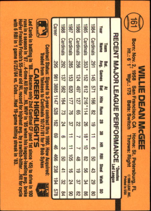A9832- 1989 Donruss Baseball Cards 1-250 +Rookies -You Pick- 15+ FREE US SHIP - Picture 321 of 497