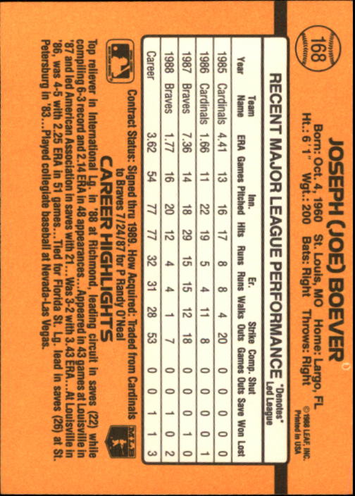 A9832- 1989 Donruss Baseball Cards 1-250 +Rookies -You Pick- 15+ FREE US SHIP - Picture 335 of 497