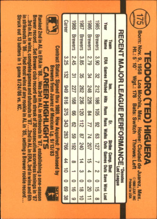 A9832- 1989 Donruss Baseball Cards 1-250 +Rookies -You Pick- 15+ FREE US SHIP - Picture 349 of 497